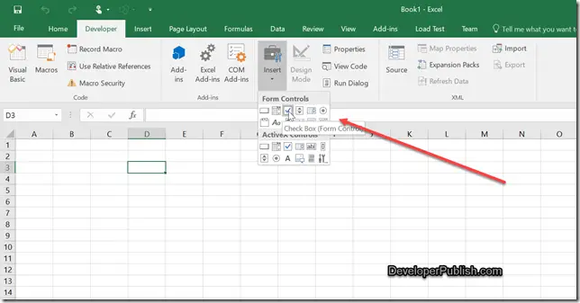 how to insert checkbox in excel 2016 for mac