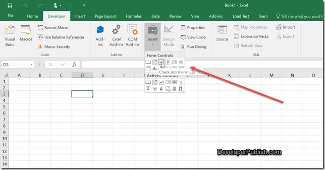 how-to-insert-multiple-checkboxes-in-microsoft-excel-2016-developer