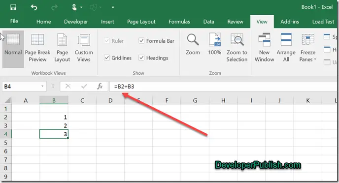 How to show or hide formula bar in Microsoft Excel 2016 ? - Developer