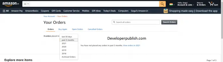 How To View Your Archived Orders On Amazon Developer Publish