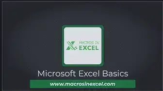 'Video thumbnail for Microsoft Excel Basics'