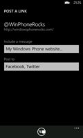 How to Share Link with the ShareLinkTask in Windows Phone ?