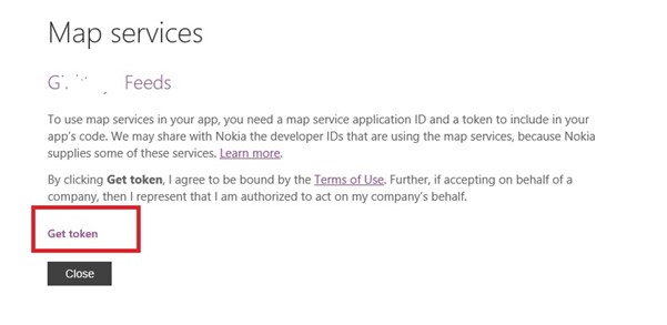 How to Obtain & apply ApplicationId and AuthenticationToken for Map Control in WP8?