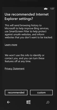 How to navigate to an External URI using WebBrowserTask in Windows Phone 8?