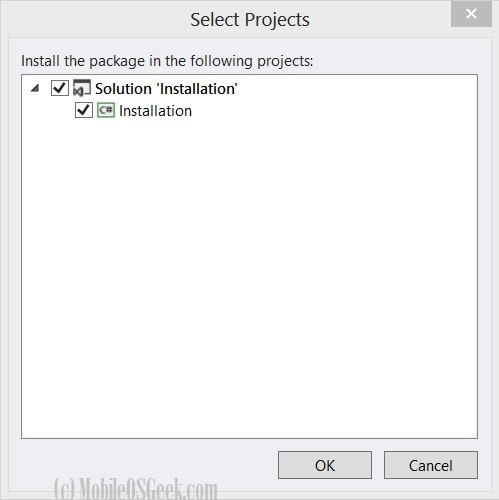 How to Install Windows Phone Toolkit using NuGet Package Manager Designer?