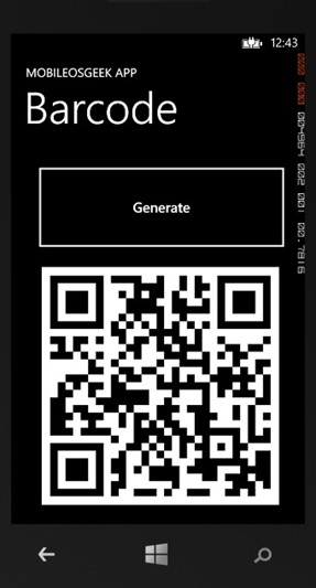 Generating Barcode in your Windows Phone 8 App using ZXing.Net Library