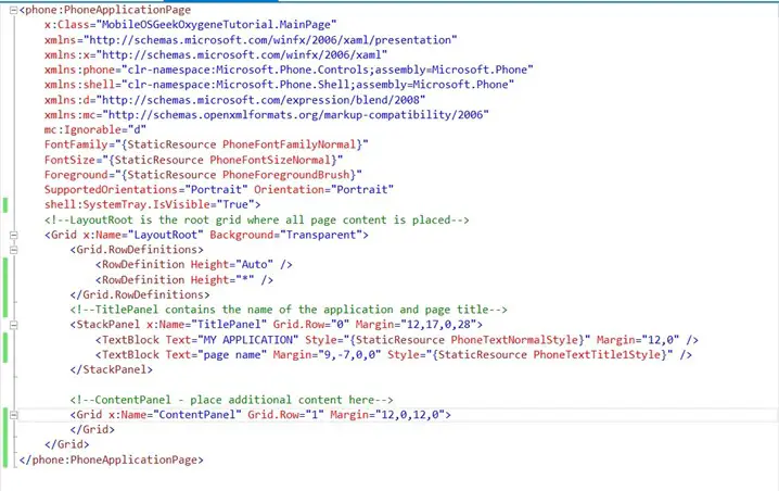 Oxygene and WP8 - XAML Overview