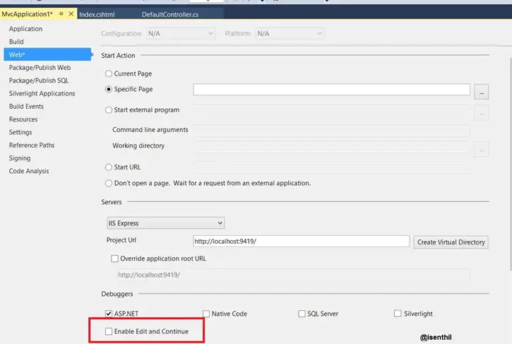 Visual Studio 2013 Tips & Tricks - Prevent Closing of IIS Express after stopping debugging of Web Application