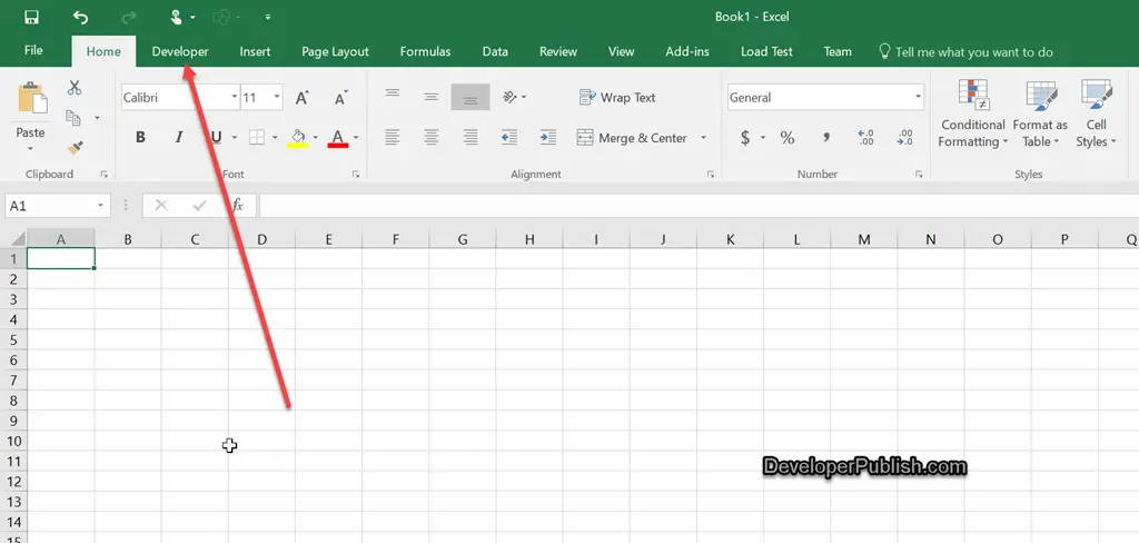 How To Show Developer Tab In Excel - Pnamailer