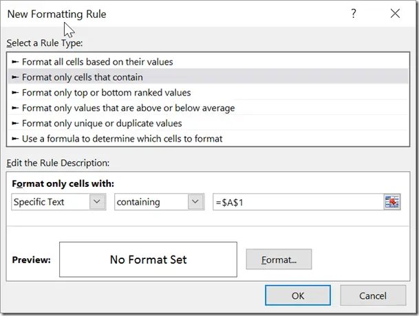 drop-down list in Microsoft Excel