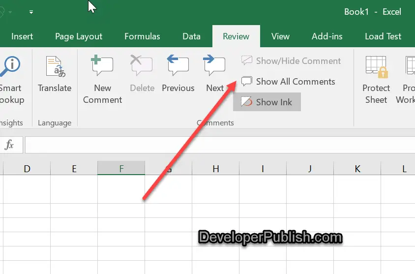 how to insert a note in excel 2016