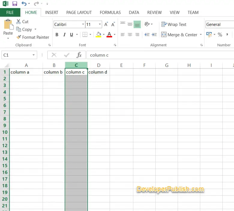 How to Hide Columns or Rows in Excel ? - Developer Publish