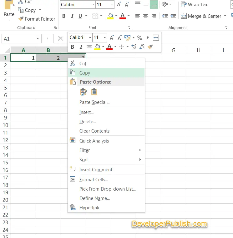 Transpose in Excel to switch Rows to Columns - Developer Publish