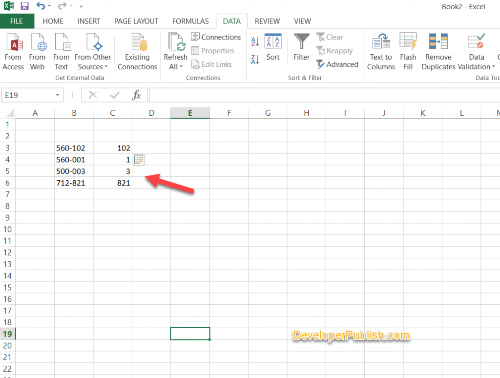 Using Flash Fill tricks in excel