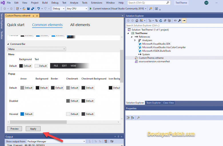 How to Change Visual Studio Theme ? - Developer Publish