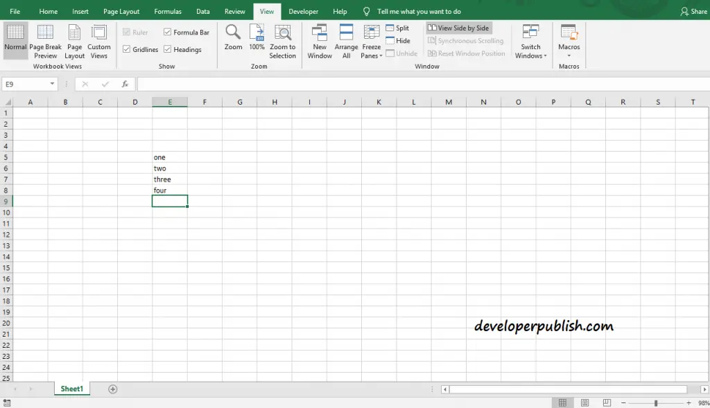 How to view multiple Excel workbooks at the same time?