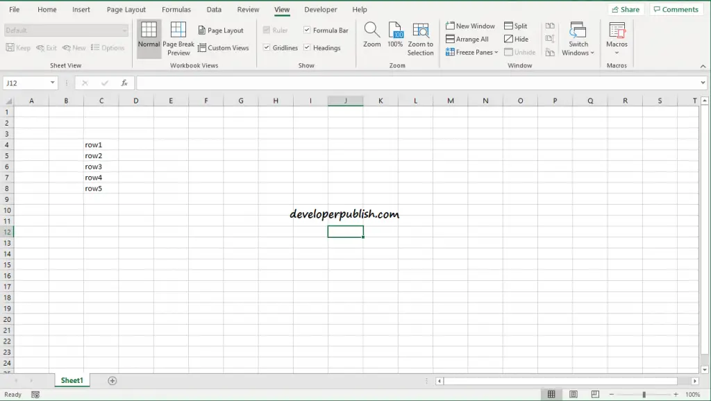 How to split worksheets in Microsoft Excel?