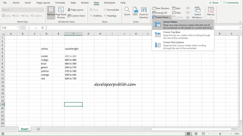 How to freeze panes in Microsoft Excel? | Excel Tutorials