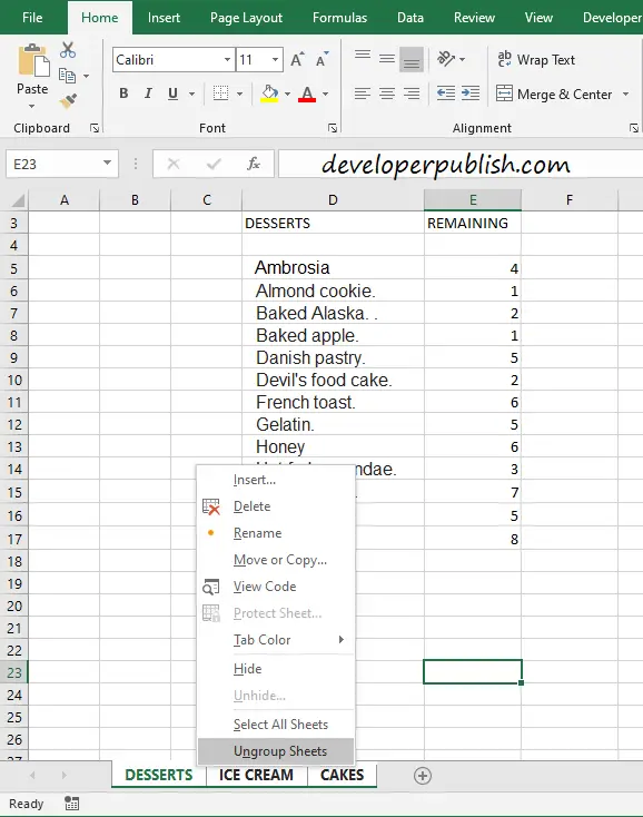 How To Group Worksheets In Microsoft Excel?