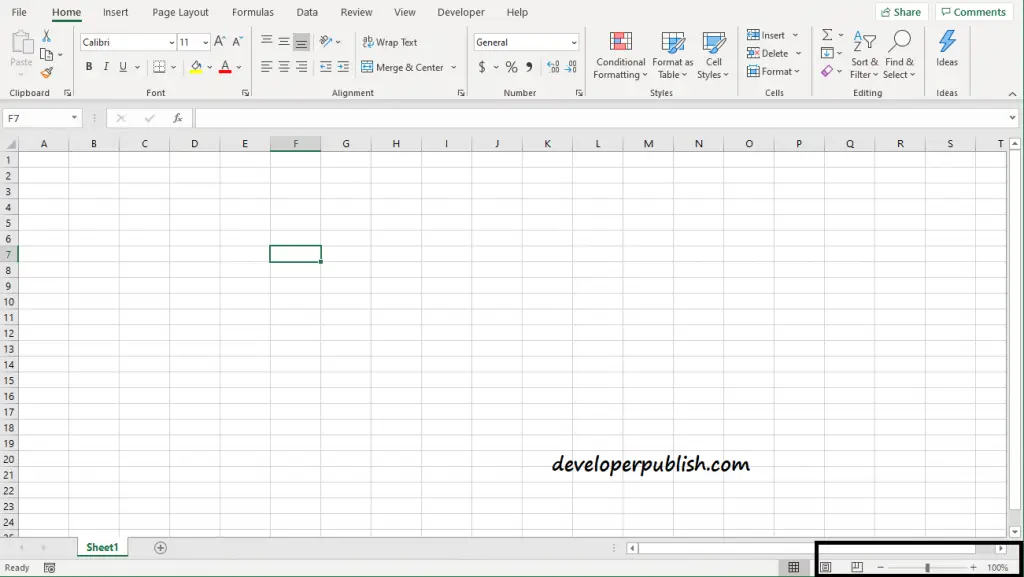 How to Zoom in and Zoom out in MS Excel?