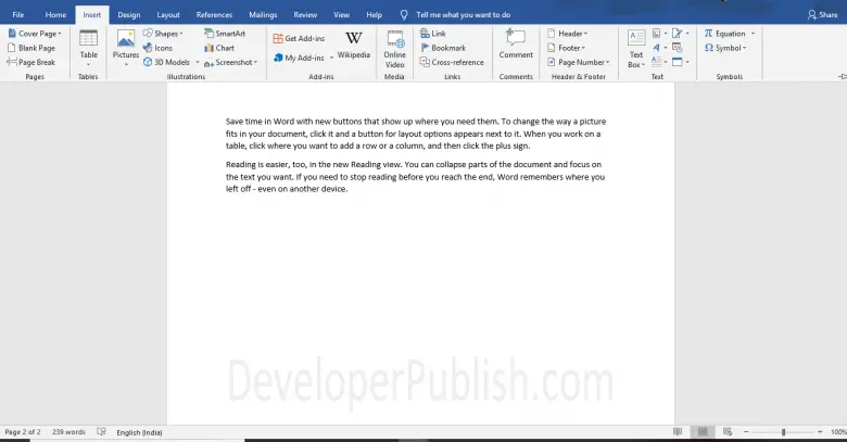 how to insert page breaks in a word document
