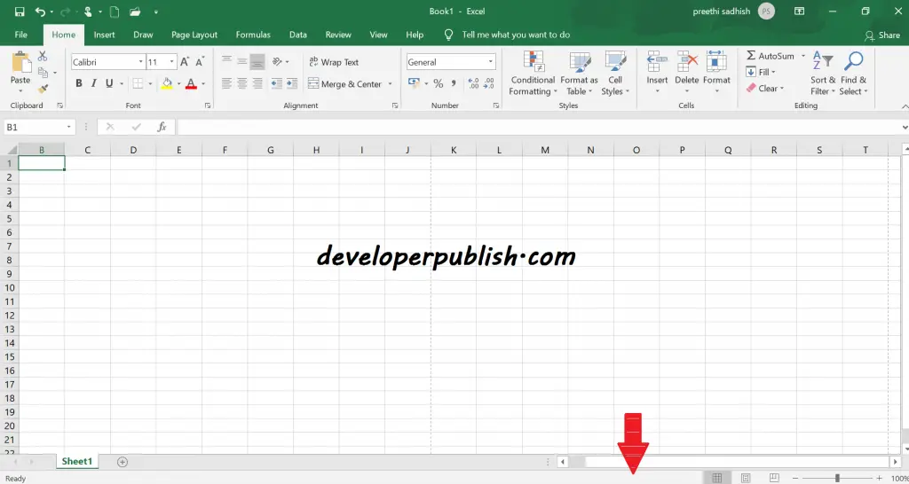 STATUS BAR IN EXCEL