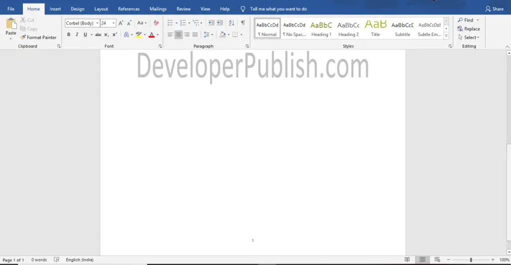 How to Insert Page Numbers in Microsoft Word ?