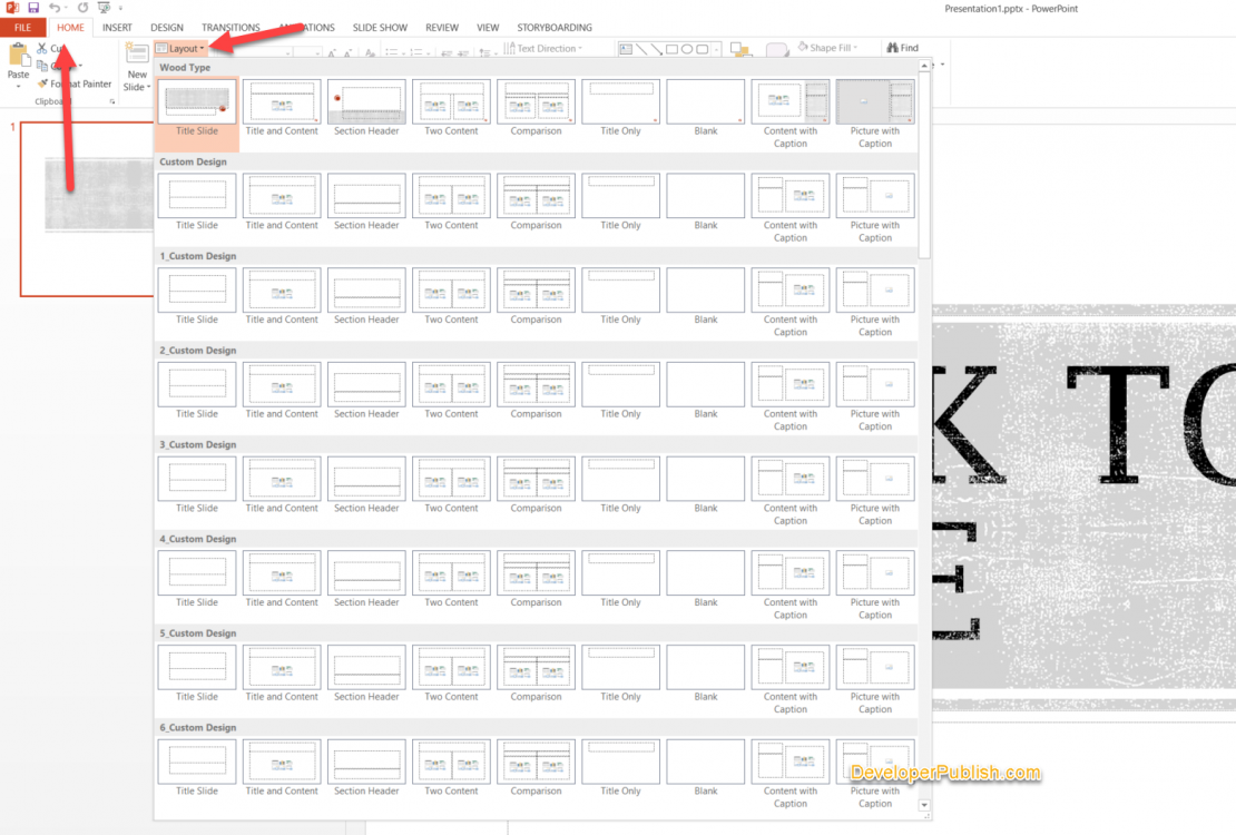 How to apply a slide layout in PowerPoint? PowerPoint Tips