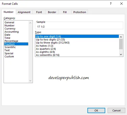 Fractions in Excel