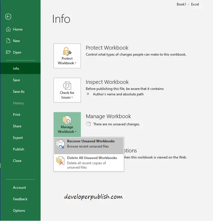 How To Recover And Restore Its Previous Version In Excel 
