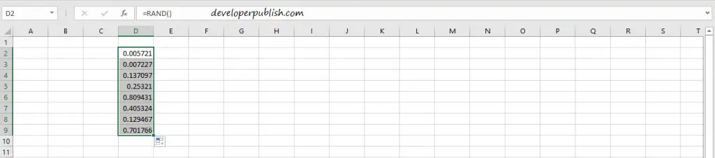 How to Generate Unique Random Numbers in Excel?