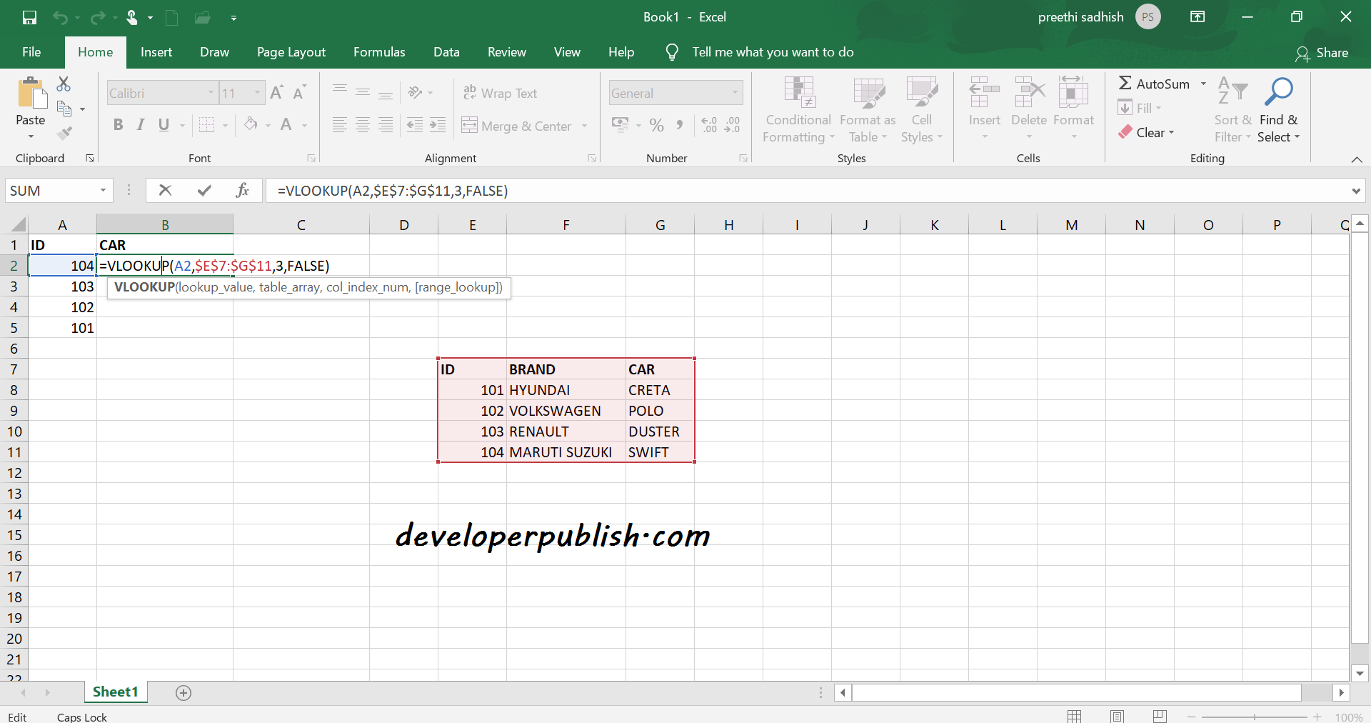 Lookup and Reference Functions in Microsoft Excel