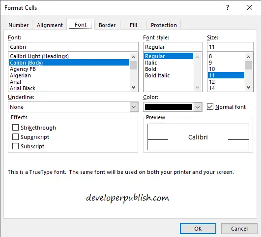 Format Cells in Microsoft Excel