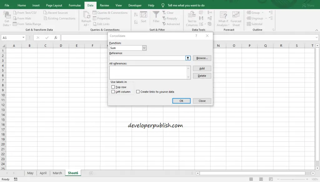 How to Consolidate in Microsoft Excel?