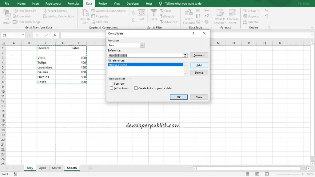 How to Consolidate in Microsoft Excel?