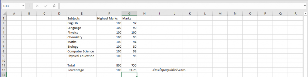 Advanced Percentage Calculation in Excel Using Formula