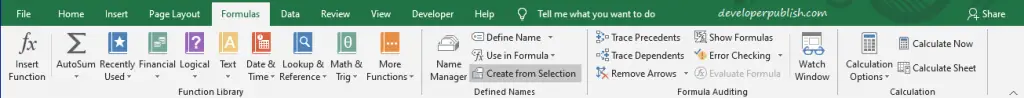 Named Range in Microsoft Excel