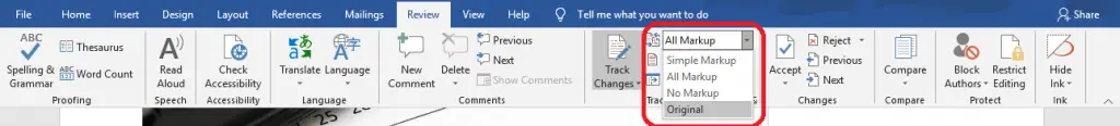 microsoft word track changes tutorial