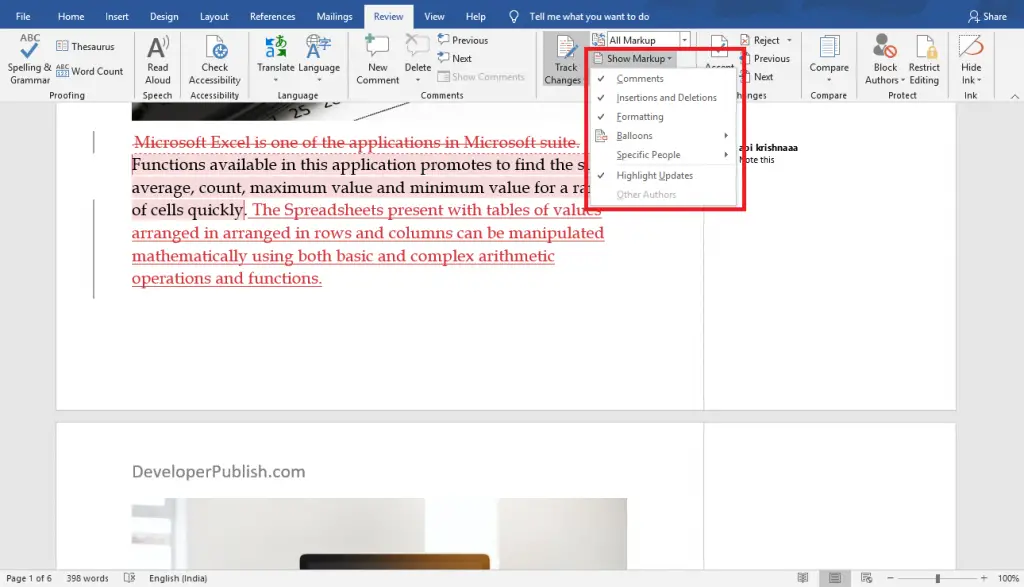 How to Track Changes in Microsoft Word?