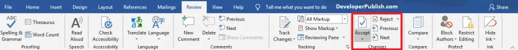 How to Accept Tracked Changes in Word?
