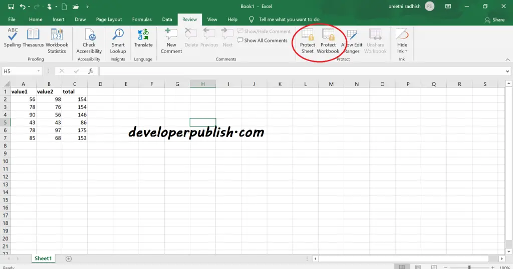 Lock Cells in Microsoft Excel