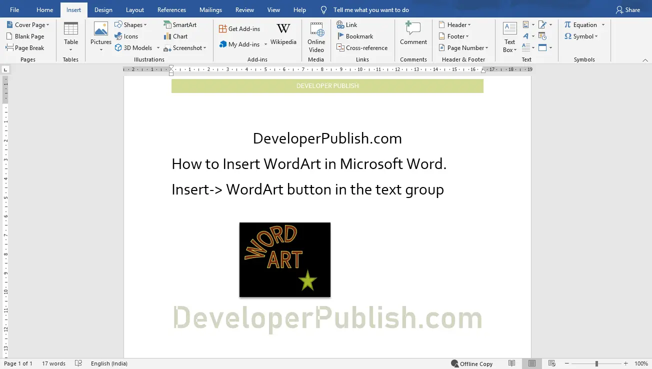 what is microsoft word art?