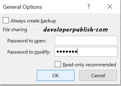 Mark Workbook As Read Only In Microsoft Excel Developer Publish
