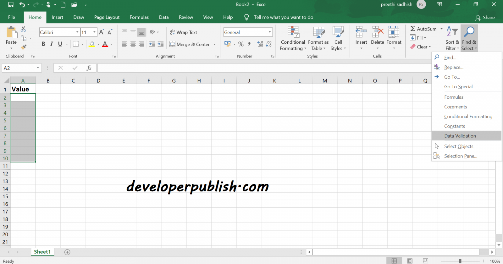 How To Remove Data Validation In Excel