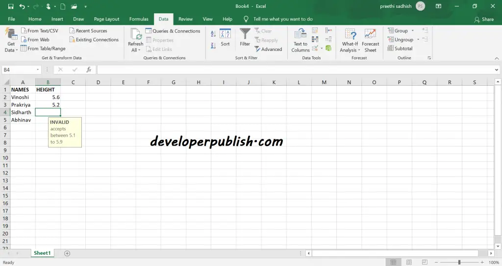 Restrict Data to Number or Decimal in Microsoft Excel 