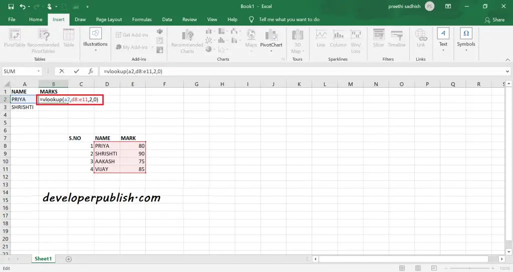 Vlookup – Case insensitive