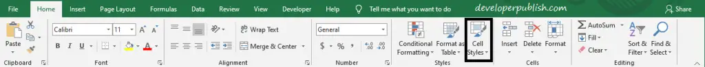 Cell Styles in Excel