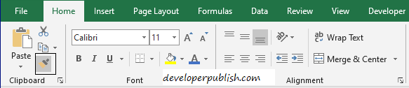 Format painter in Excel