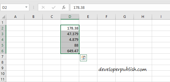 Numbers to Text Formatting in Excel