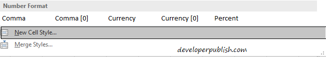 Cell Styles in Excel